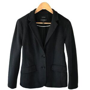 Talbots Aberdeen Black Knit Piqué Blazer – Size 10